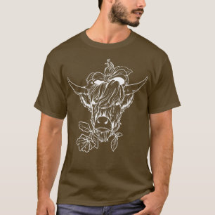 Camiseta Agricultores de Escocia de la vaca Highland