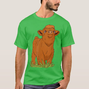 Camiseta Agricultores de Escocia de la vaca Highland