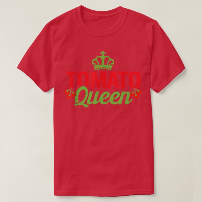Camiseta Agricultores de plantadores de tomates de la Reina (Diseño del anverso)