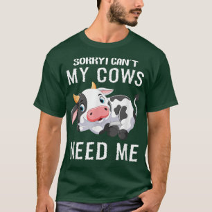 Camiseta Agricultores de vacas que cultivan mis vacas me ne