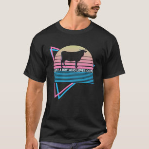 Camiseta Agricultores de vacas retro solo un chico que ama