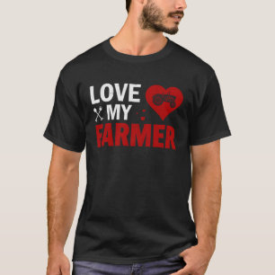 Camiseta Agricultores Esposa Vida País Damas Granja Esposa