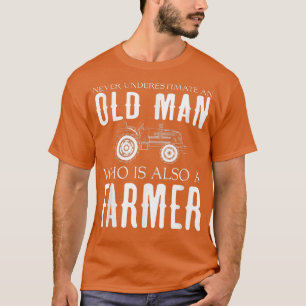 Camiseta Agricultores hombres nunca subestiman a agricultor