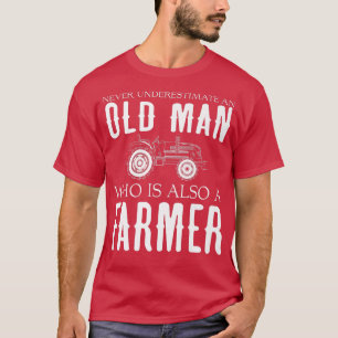 Camiseta Agricultores hombres nunca subestiman a agricultor