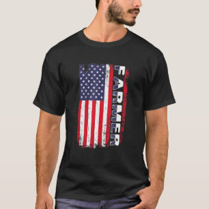 Camiseta Agricultores norteamericanos de bandera norteameri