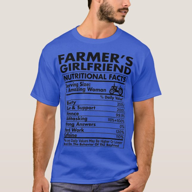 Camiseta Agricultores Novilfriend Nutritional Facts Farming (Anverso)