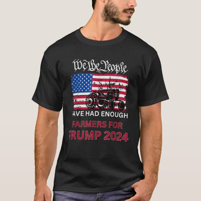 Camiseta AGRICULTORES pro republicanos para TRUMP 2024 We t (Anverso)