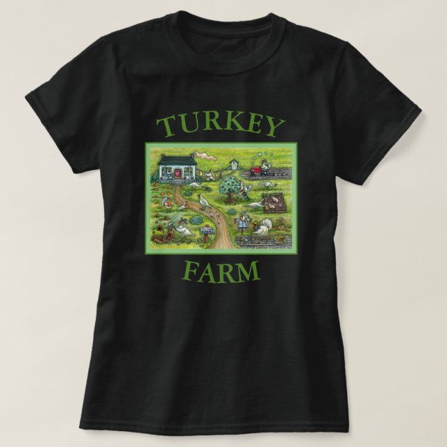 CAMISETA AGRICULTURA AGRADECIMIENTO DE TURQUÍA, HUMORÍAS AV (Diseño del anverso)