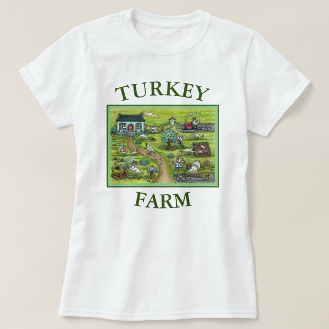 CAMISETA AGRICULTURA AGRADECIMIENTO DE TURQUÍA, HUMORÍAS AV (Diseño del anverso)