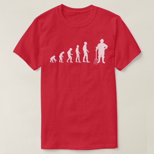 Camiseta Agricultura de la evolución de los agricultores (Diseño del anverso)