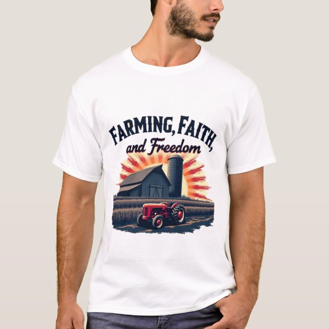 Camiseta Agricultura, fe y libertad (Anverso)