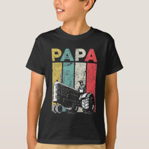 Camiseta Agricultura retro Papa Tractores Padre Agricultor