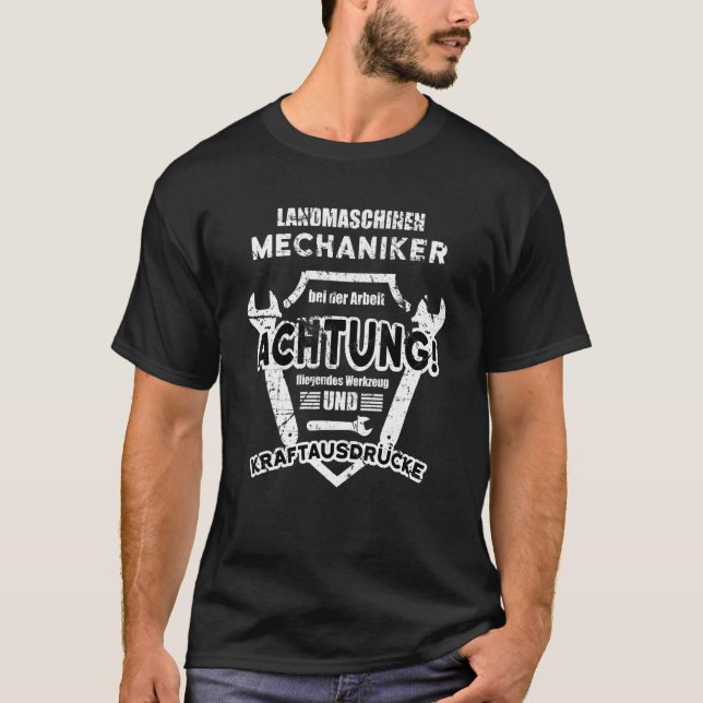 Camiseta Agricultural Machinery Mechanics Tools And Express (Anverso)