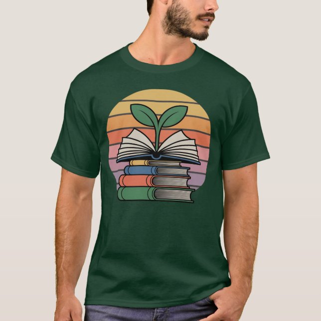Camiseta Agricultural Teacher Knowledge Growth Sunset Vecto (Anverso)