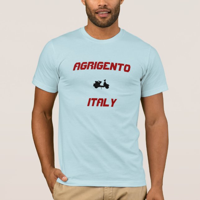 Camiseta Agrigento, Italia Scooter (Anverso)