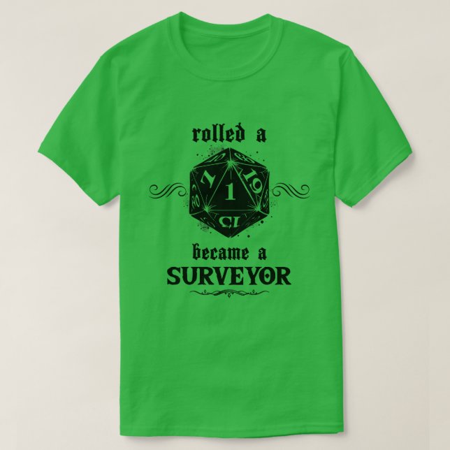Camiseta Agrimensor de Roll desafortunado (Diseño del anverso)