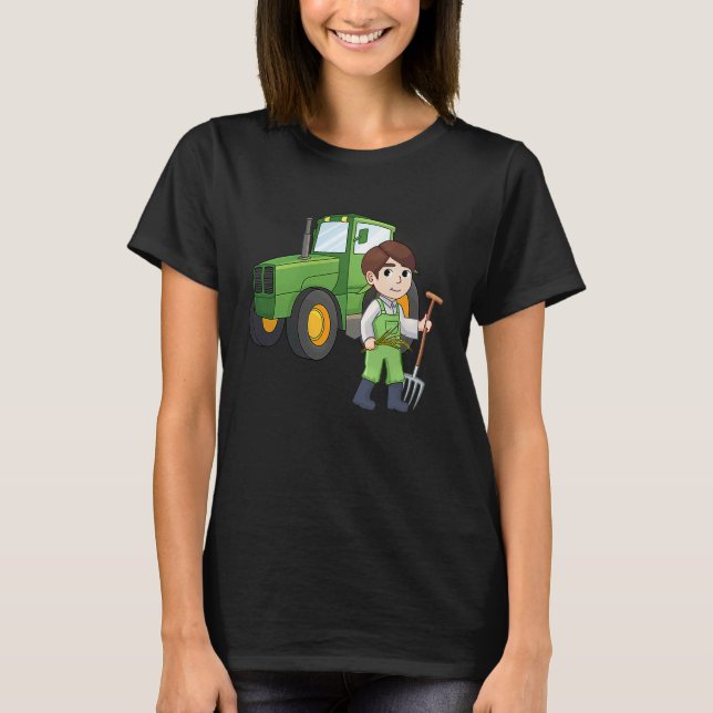 Camiseta Agronomist tractor agriculture tractor driver farm (Anverso)