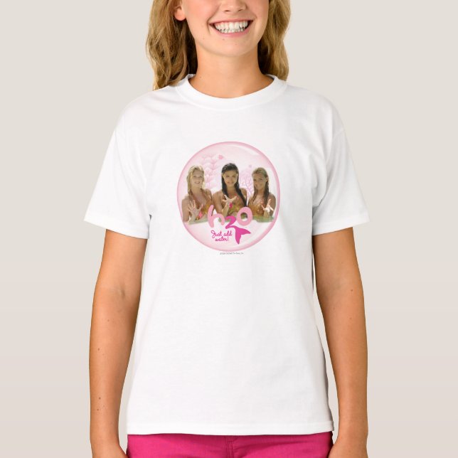 Camiseta Agrupar en burbuja rosa (Anverso)