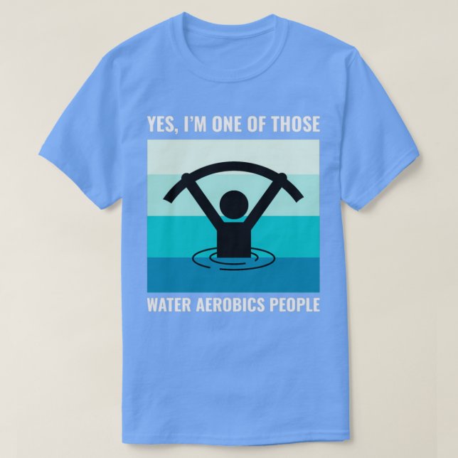 Camiseta Agua Aerobic Aire Acuático Ejercicio Aqua 14 (Diseño del anverso)