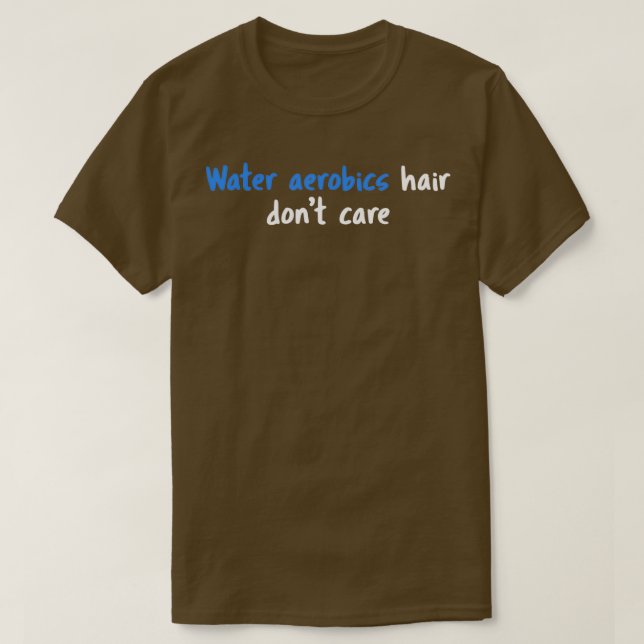 Camiseta Agua Aerobic Aqua Workout Funny Fitness Natación (Diseño del anverso)
