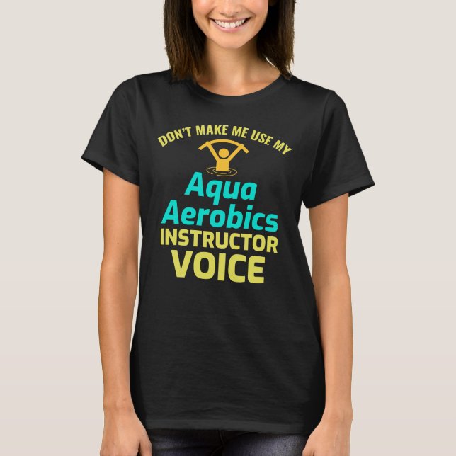 Camiseta Agua Aerobic fitness Acuática Ejercicio Aqua (Anverso)
