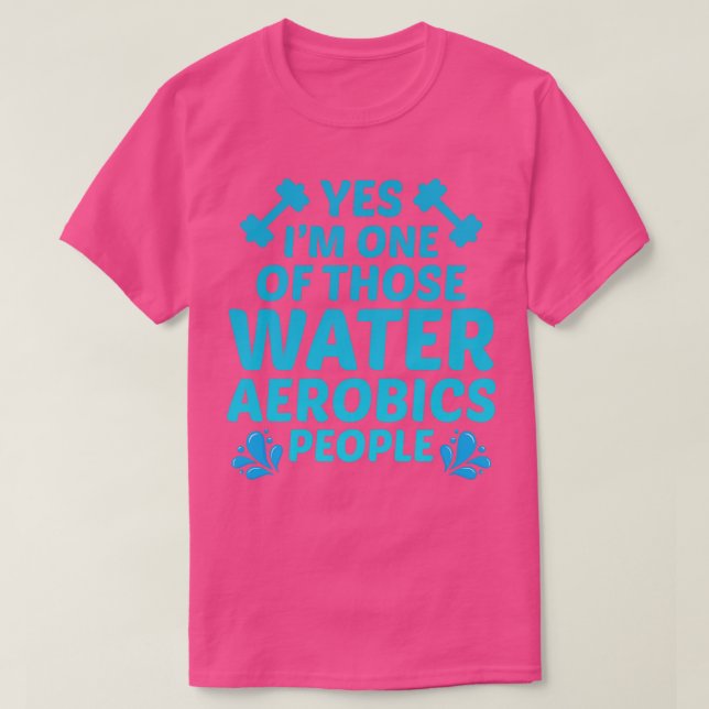 Camiseta Agua Aeróbica Aptitud acuática Ejercicio Aqua 3 (Diseño del anverso)