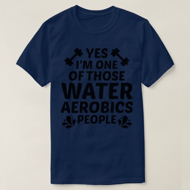 Camiseta Agua Aeróbica Aptitud acuática Ejercicio Aqua 4 (Diseño del anverso)