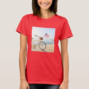 Camiseta Agua Bicicleta a orillas del lago
