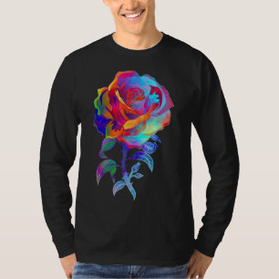 Camiseta Agua Color Art Rosa Jardín Botánico Flujo