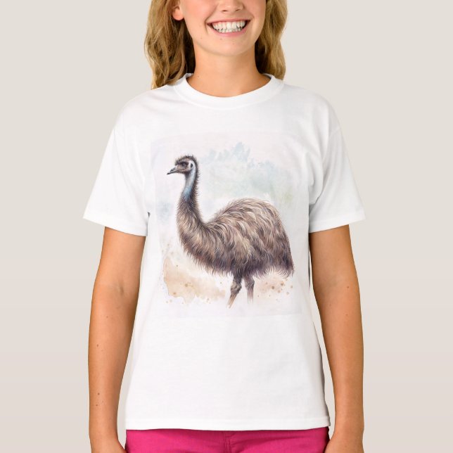 Camiseta Agua De Aves De Emu (Anverso)