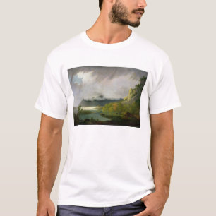 Camiseta Agua de Derwent con Skiddaw en la distancia,