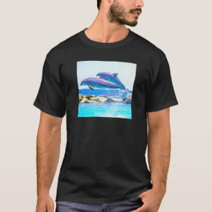 Camiseta Agua de desintegración de delfines en el Atlántico
