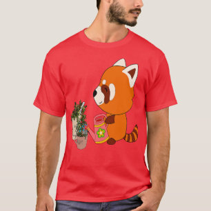 Camiseta agua de panda roja linda