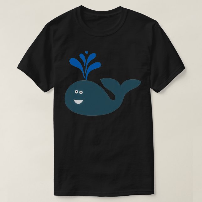 Camiseta Agua de soplo de ballena (Diseño del anverso)