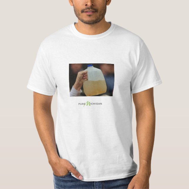 Camiseta Agua del pedernal (Michigan puro) (Anverso)