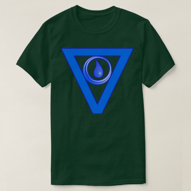 Camiseta Agua elemental (Diseño del anverso)