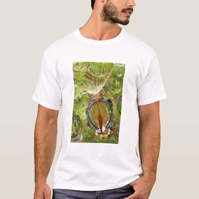 Camiseta Agua en semilla de diente de león, CA (Anverso)