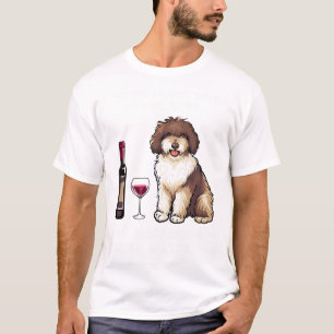Camiseta Agua española y vino Perro divertido 1