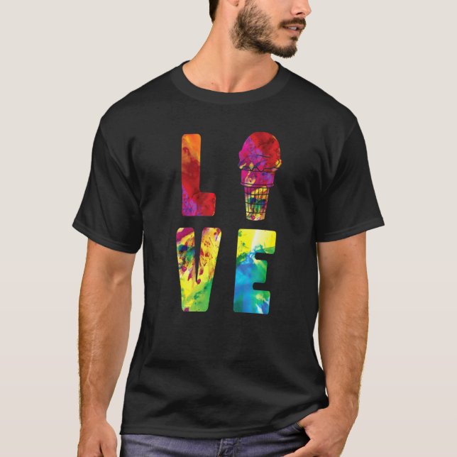 Camiseta Agua helada crema Cone Sundae Love (Anverso)