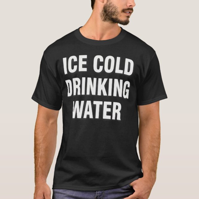 Camiseta Agua helada para beber (Anverso)
