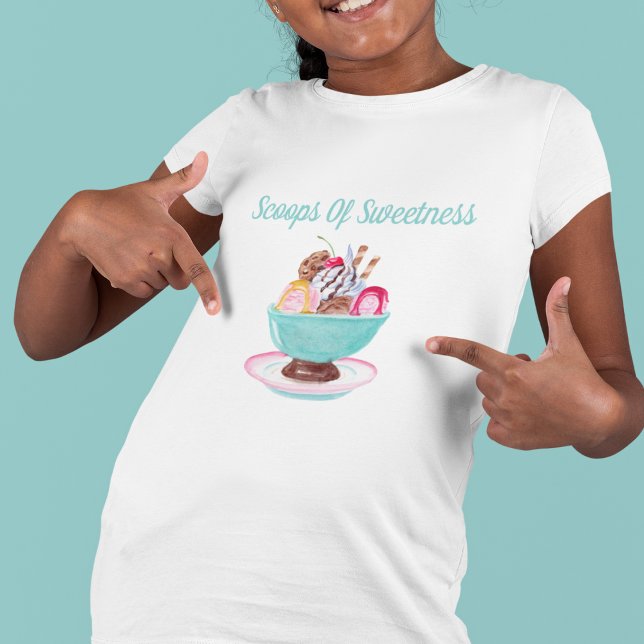 Camiseta Agua Hielo Crema Sundae Niños (Subido por el creador)