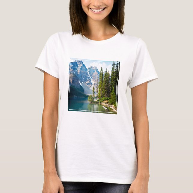 Camiseta Agua | Lago Moraine, Canadá (Anverso)