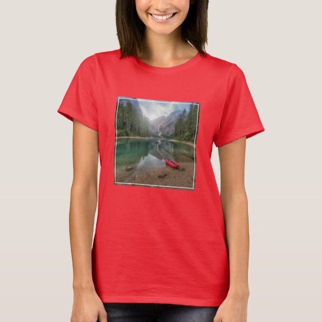 Camiseta Agua | Lago Tirol del Sur, Italia (Anverso)