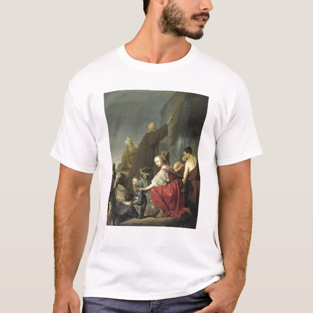 Camiseta Agua llamativa de Moses de la roca (Anverso)