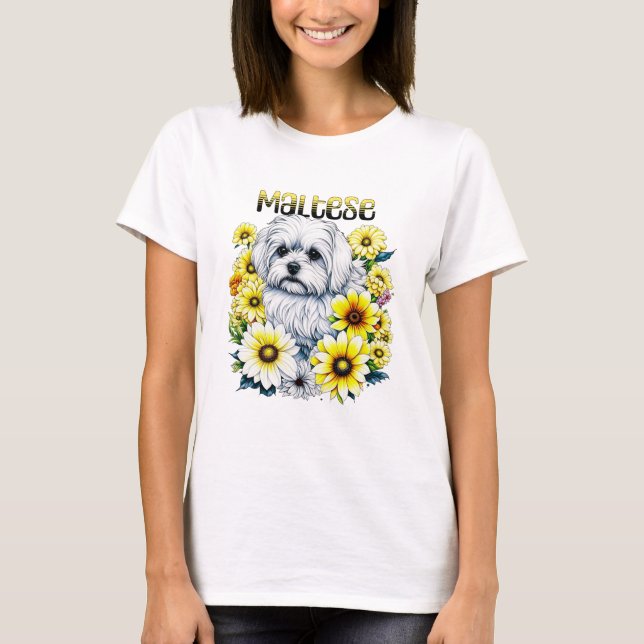 Camiseta Agua maltesa: arte australiano para dueños de perr (Anverso)