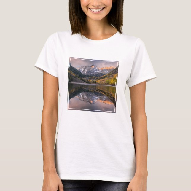 Camiseta Agua | Maroon Bells Colorado (Anverso)