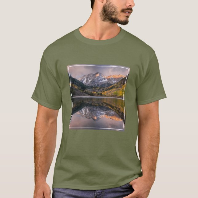 Camiseta Agua | Maroon Bells Colorado (Anverso)