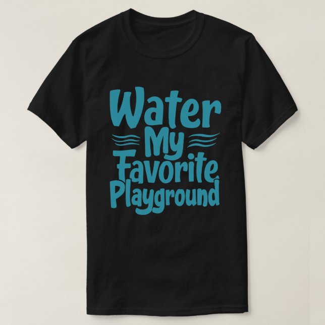 Camiseta Agua: mi zona de juegos favorita - Cita de natació (Diseño del anverso)