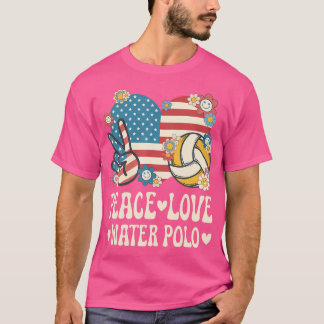 Camiseta Agua para el amor de la paz Pabellón Norteamerican