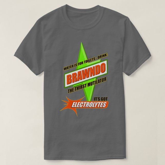 Camiseta Agua para tomar baños Bebe Brawndo (Diseño del anverso)
